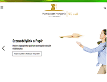 Tablet Screenshot of hamburger-hungaria.com
